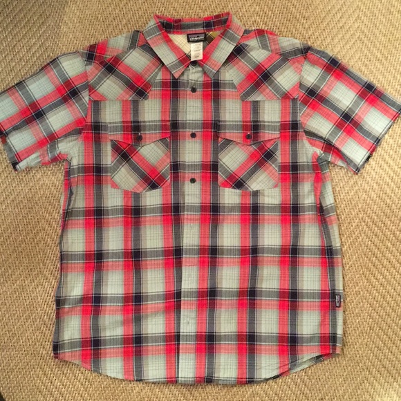 Patagonia plaid shirt sleeve, button down shirt - Picture 3 of 3